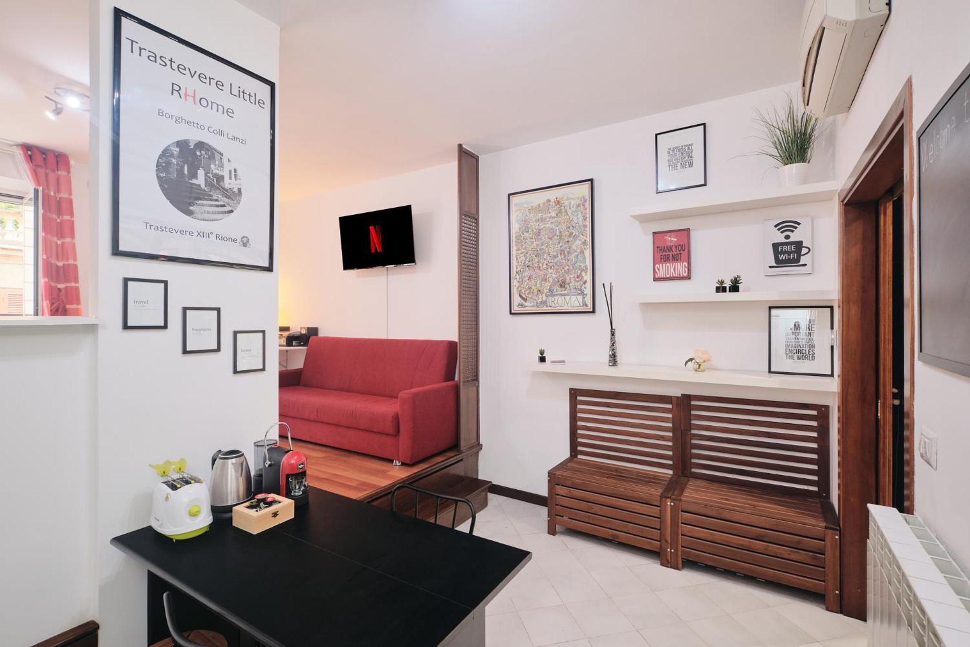 Trastevere- Flat Con Giardino, Ac, Wi-Fi & Netflix Rom Exteriör bild