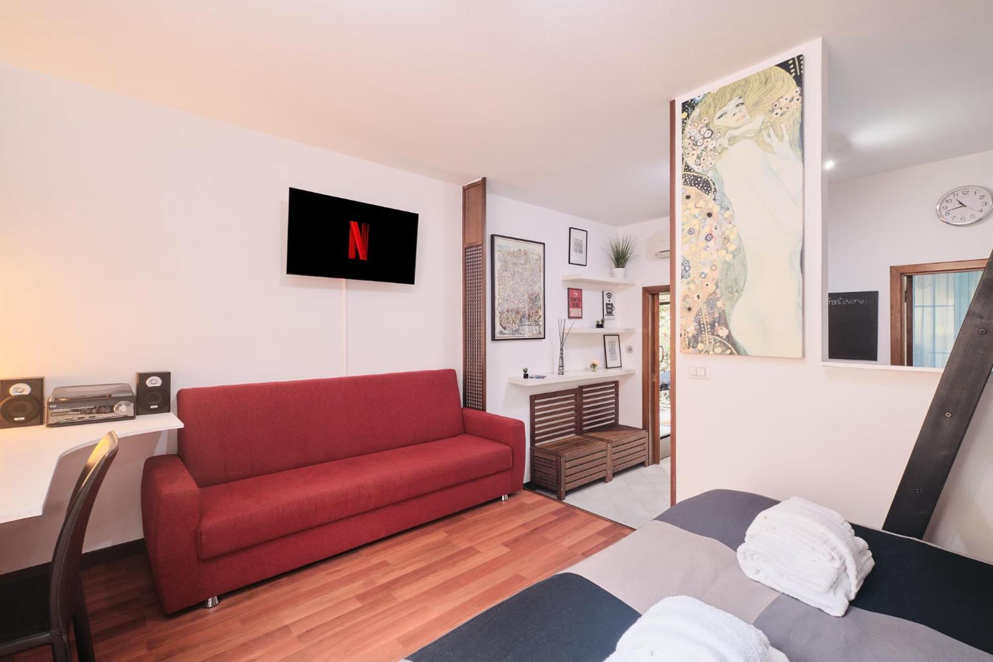Trastevere- Flat Con Giardino, Ac, Wi-Fi & Netflix Rom Exteriör bild